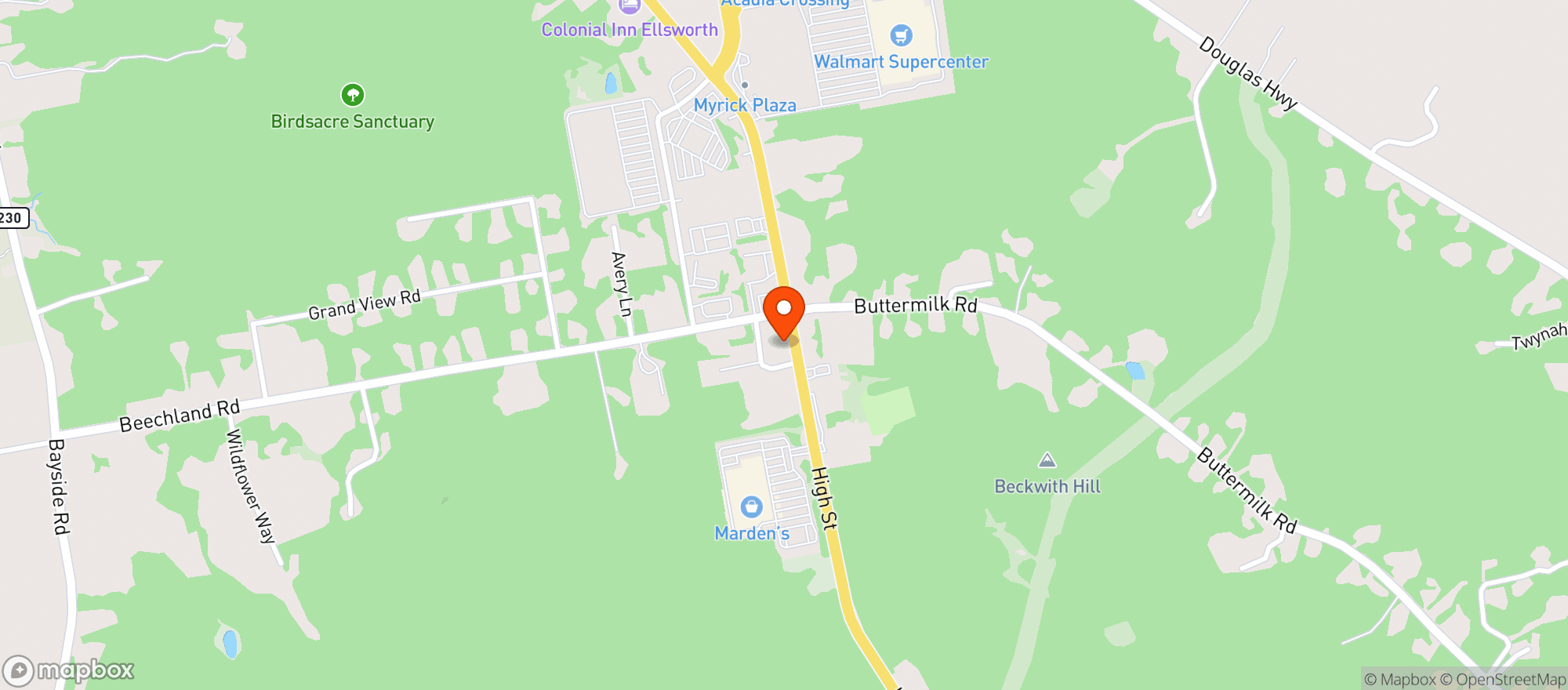 Map showing Global Beverage Warehouse LLC