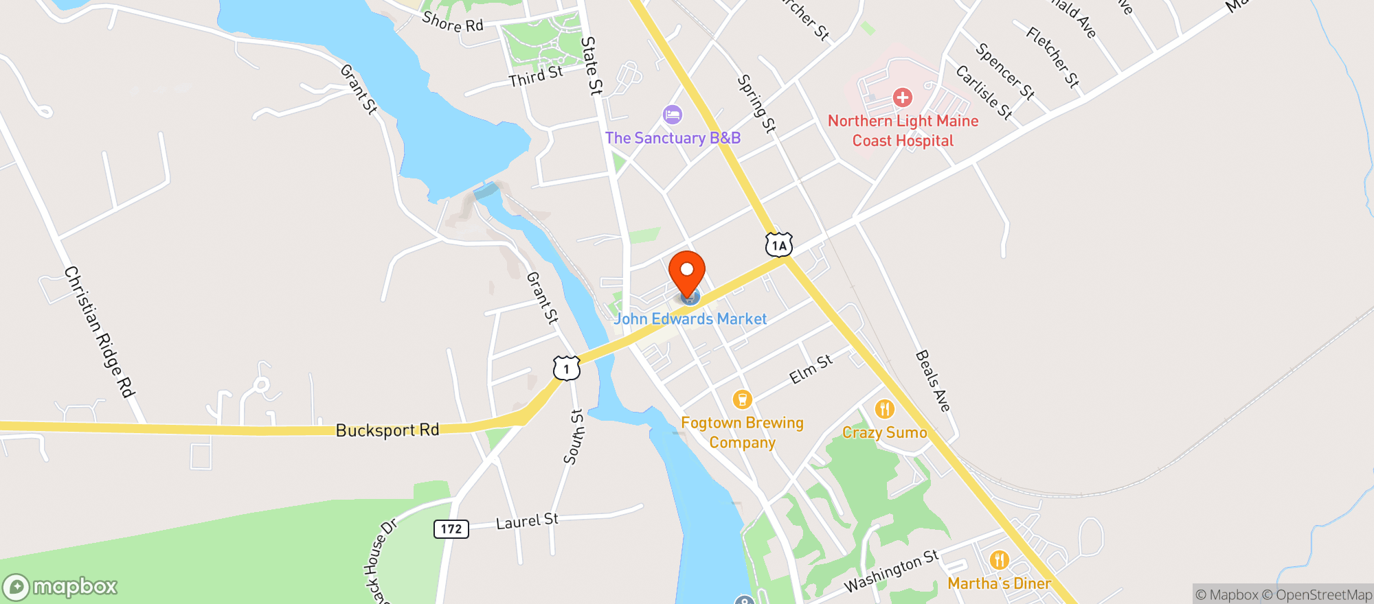 Map showing Finn S Irish Pub