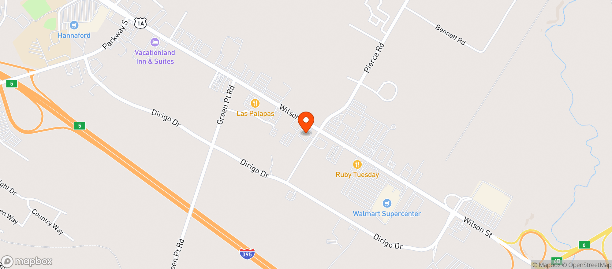 Map showing QUICK STOP DELI