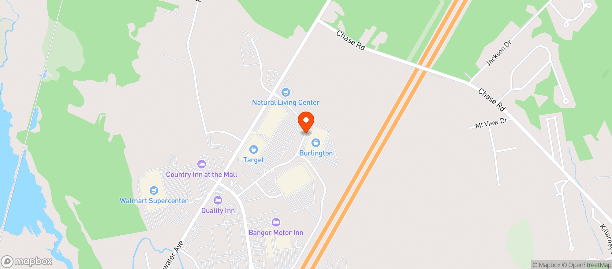 Map showing Natural Living Center Bgr