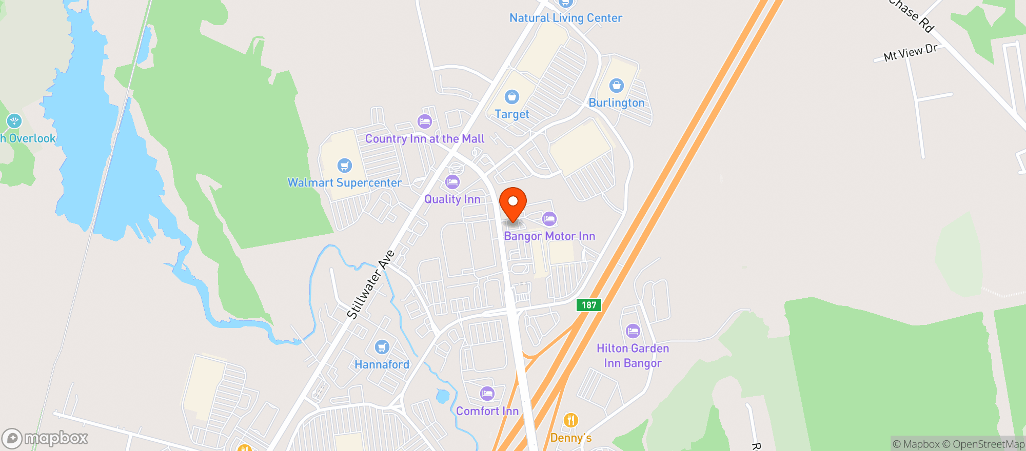 Map showing Miguels Mexican Restaurant