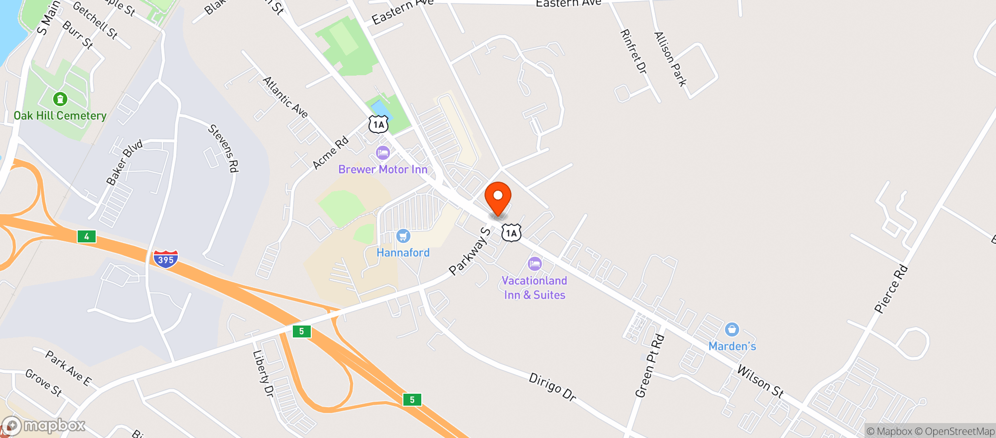 Map showing Kosta's