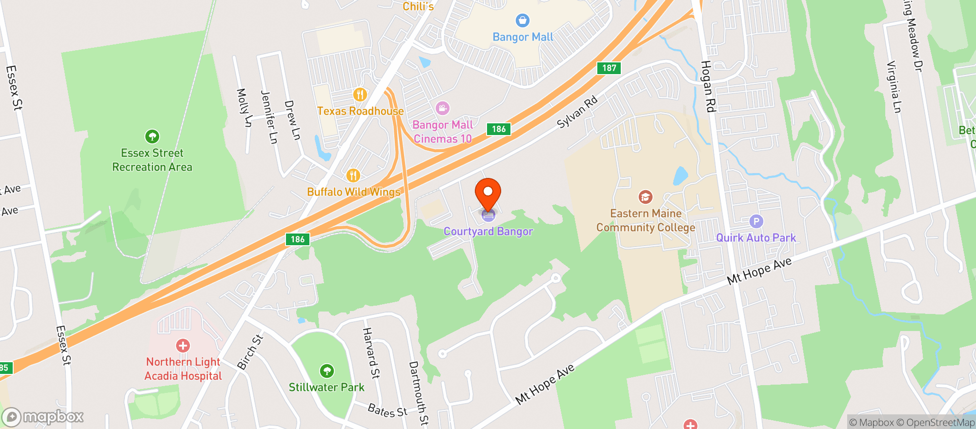 Map showing Courtyard By Marriott #bgrcy