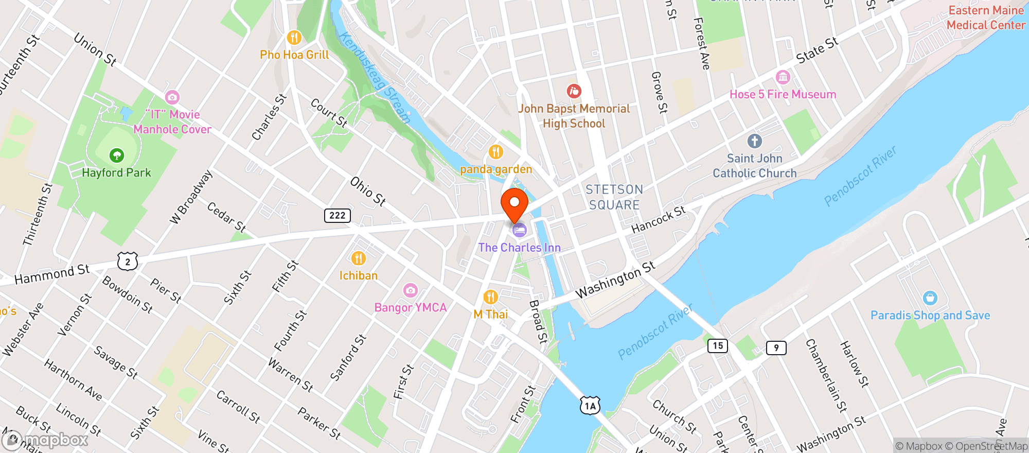 Map showing Lazy Hound