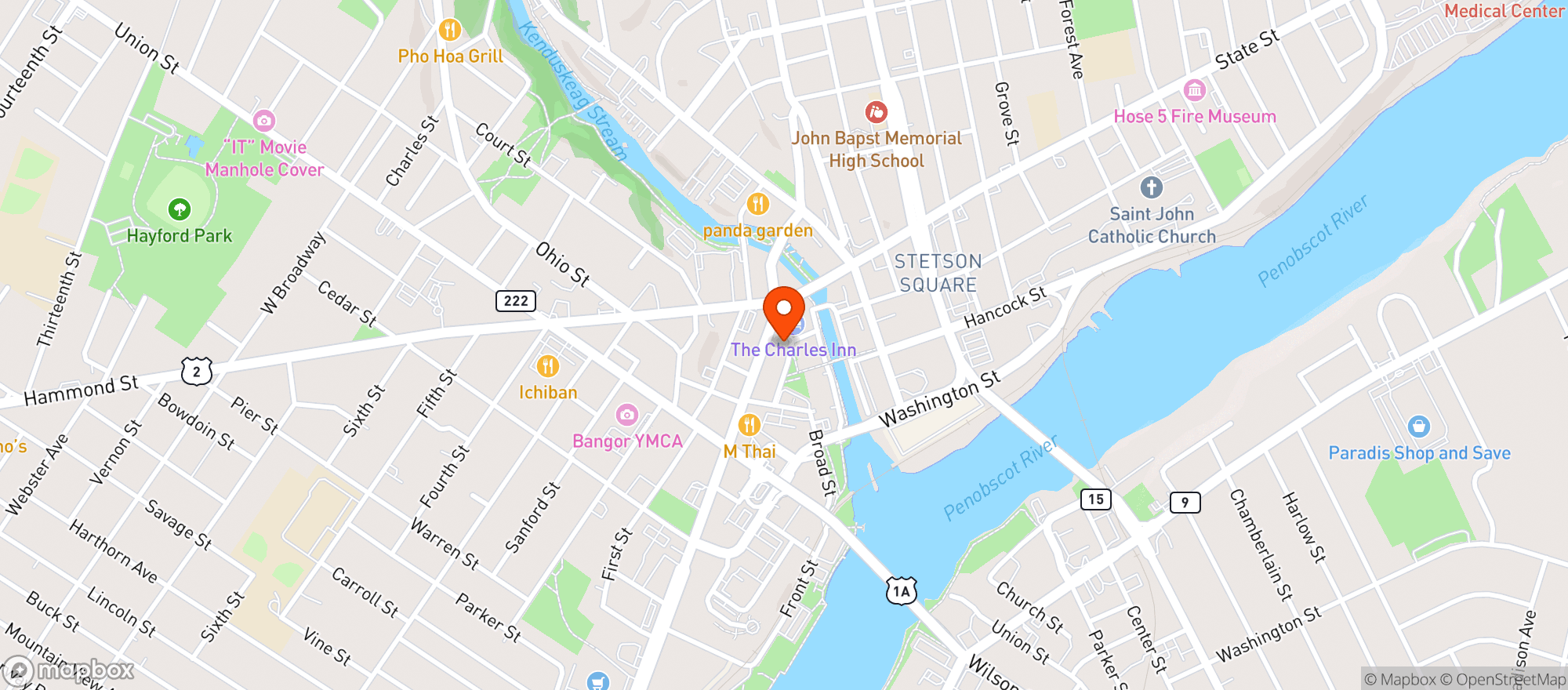 Map showing Evenroods