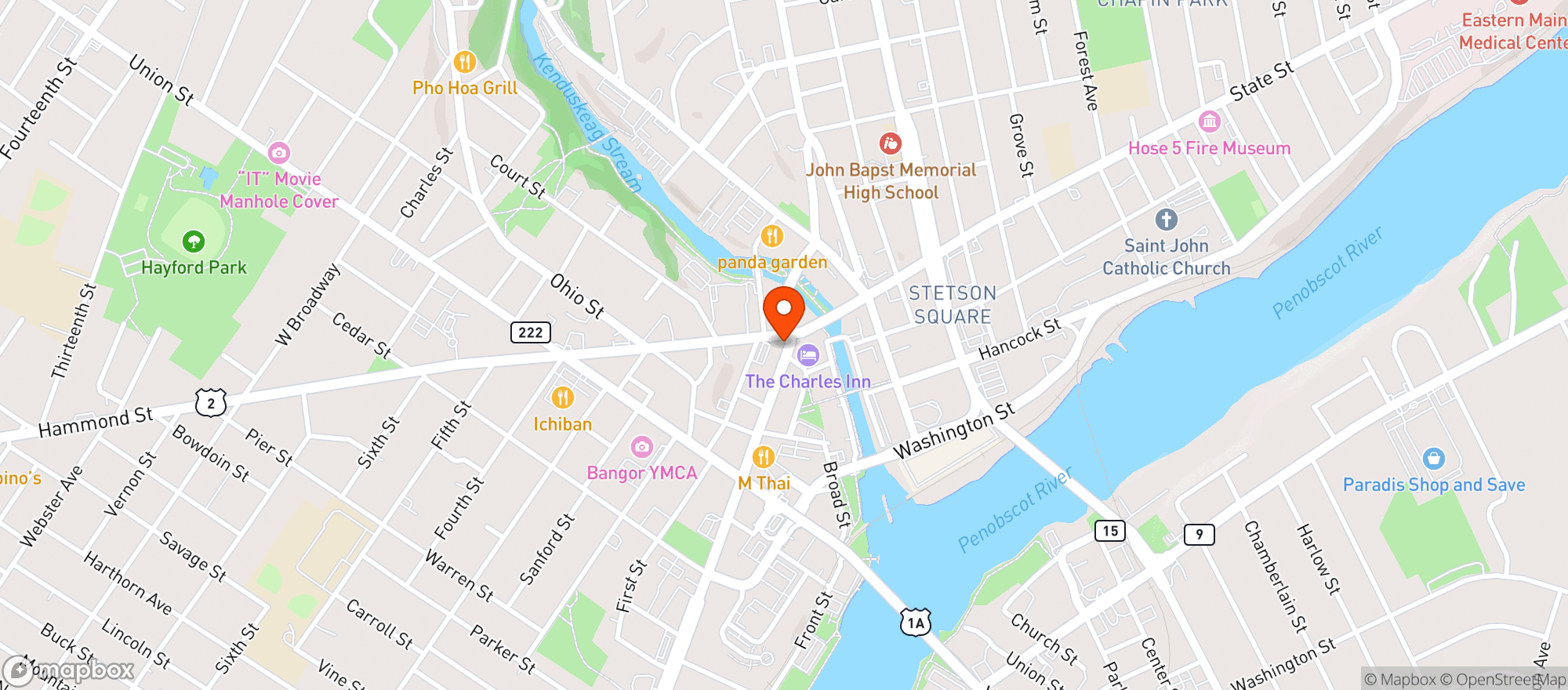 Map showing Umami Noodle Bar