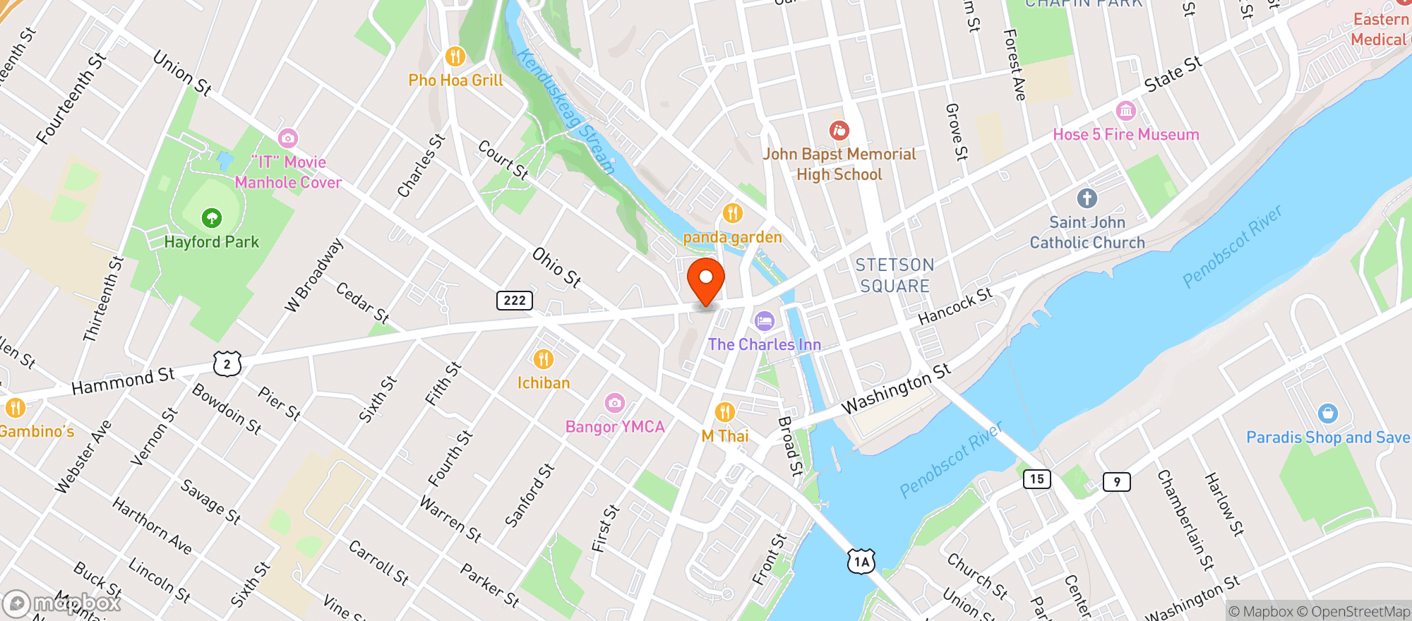 Map showing The Butcher The Baker