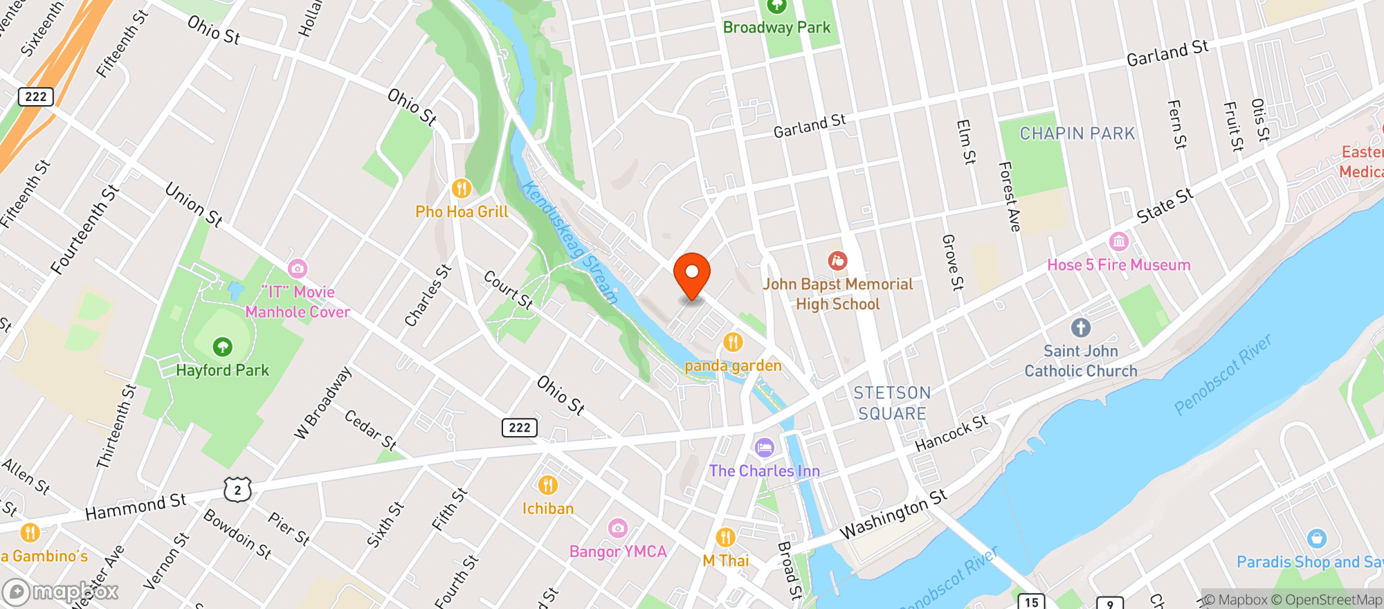 Map showing DIAMONDS