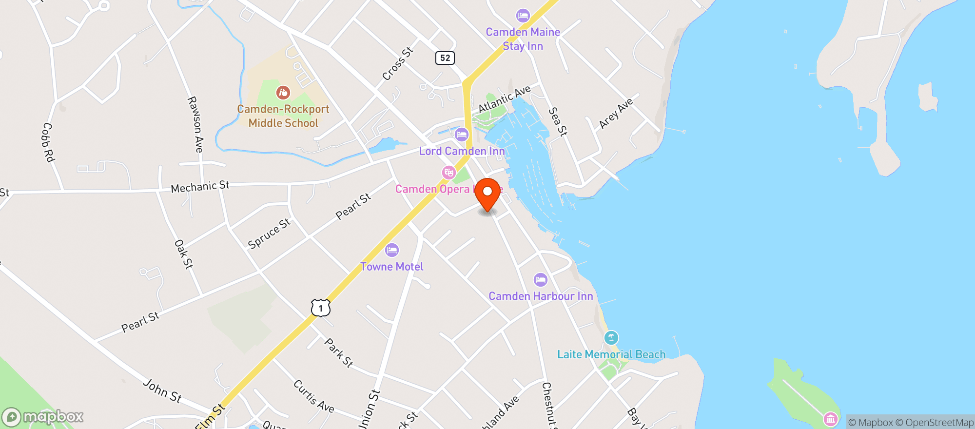 Map showing Franny's Bistro