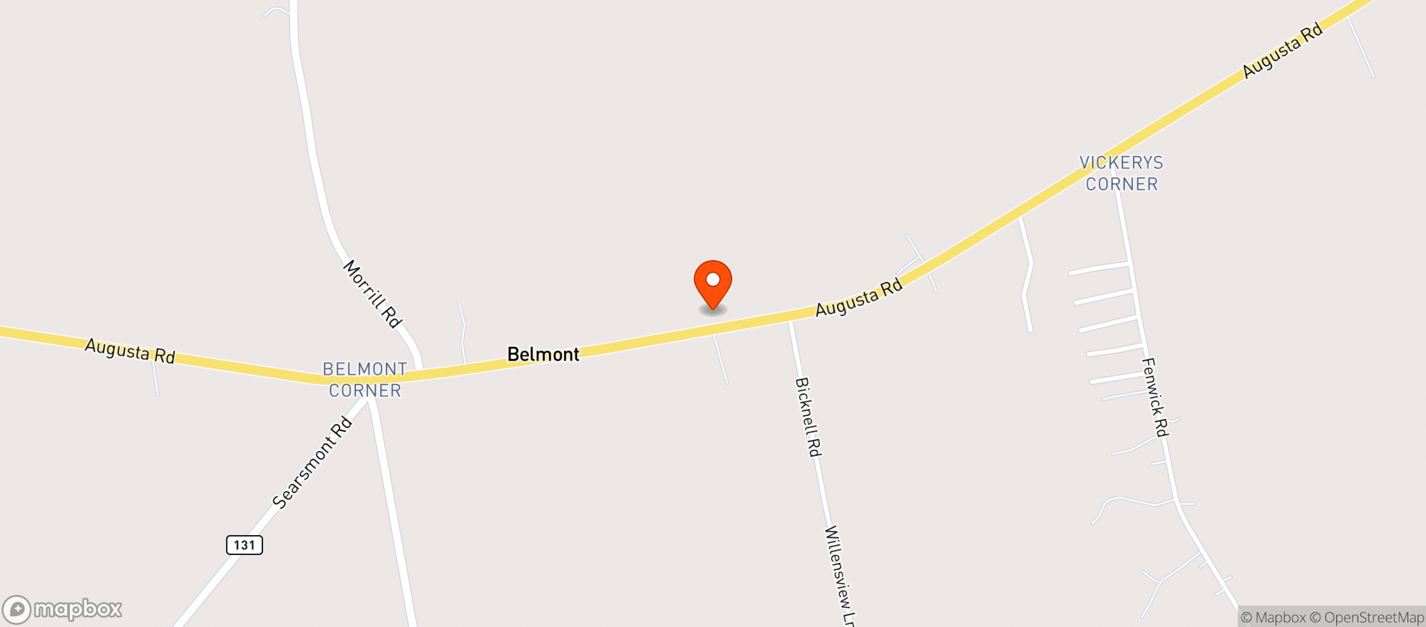 Map showing B&M BELMONT MARKET
