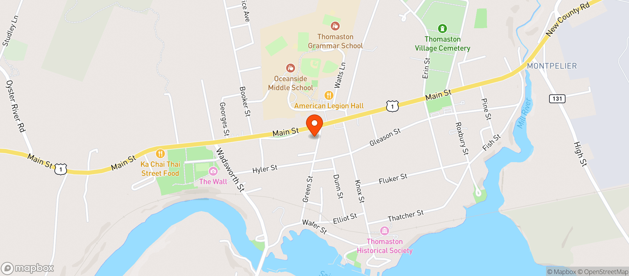 Map showing The Uproot Pie Company