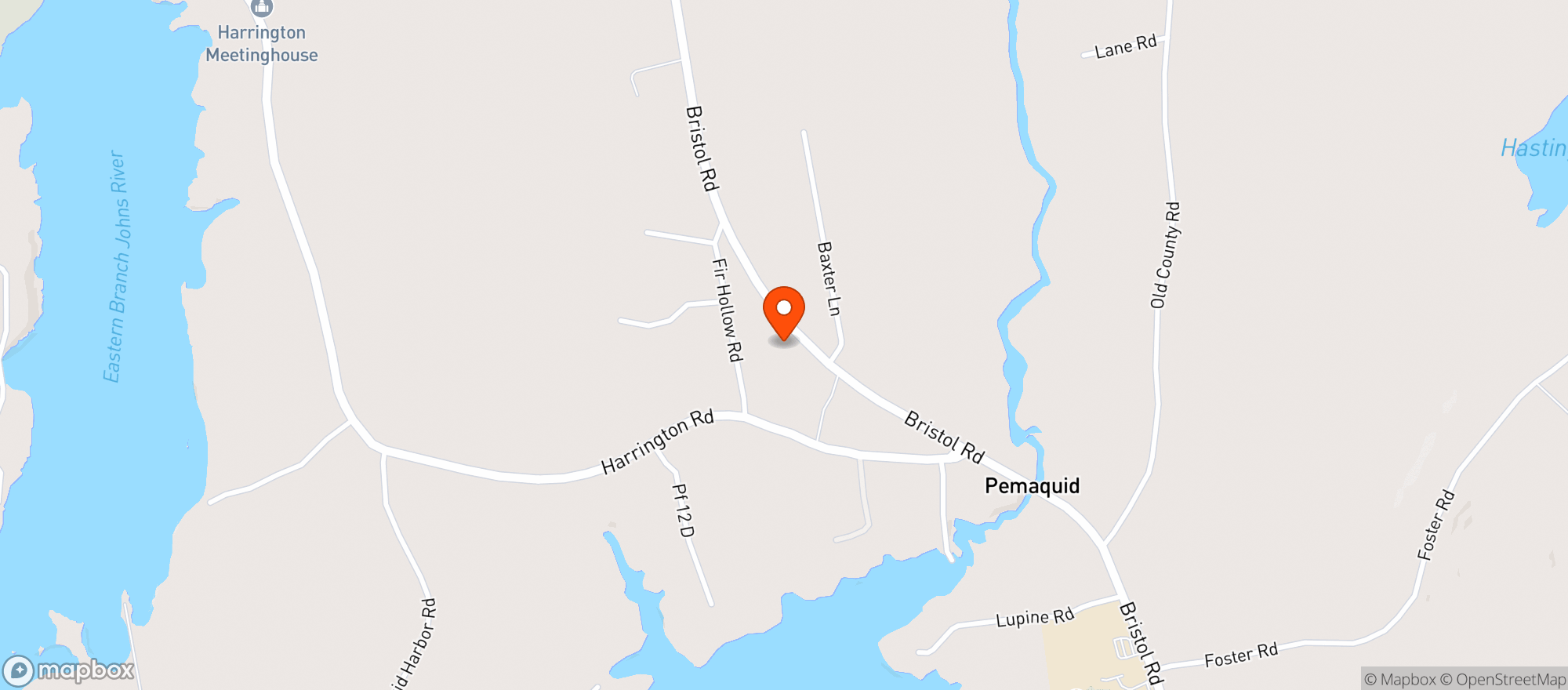 Map showing BOW JANGLES