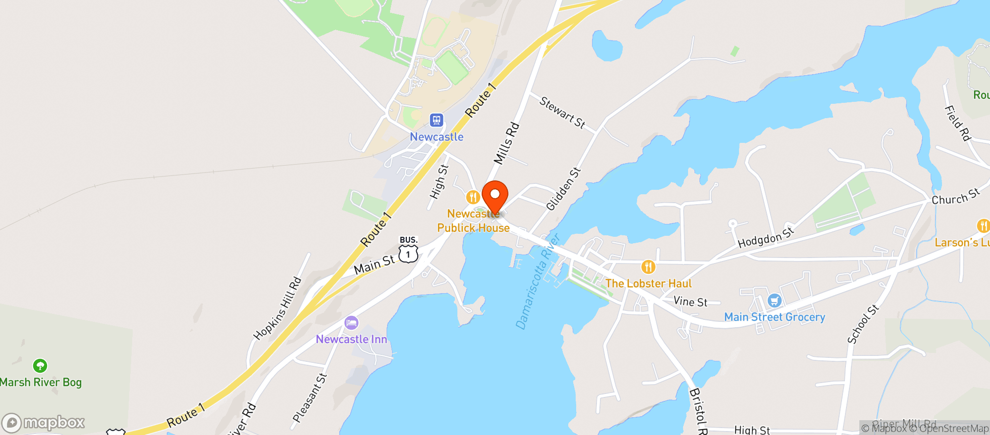 Map showing salt + pepper social