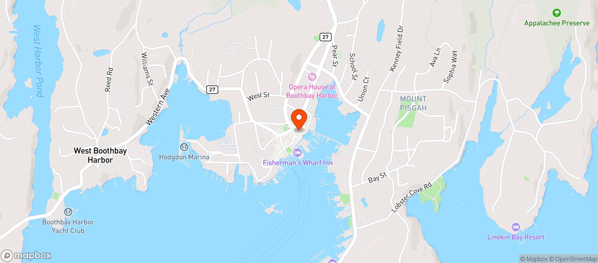 Map showing Boat House Bistro
