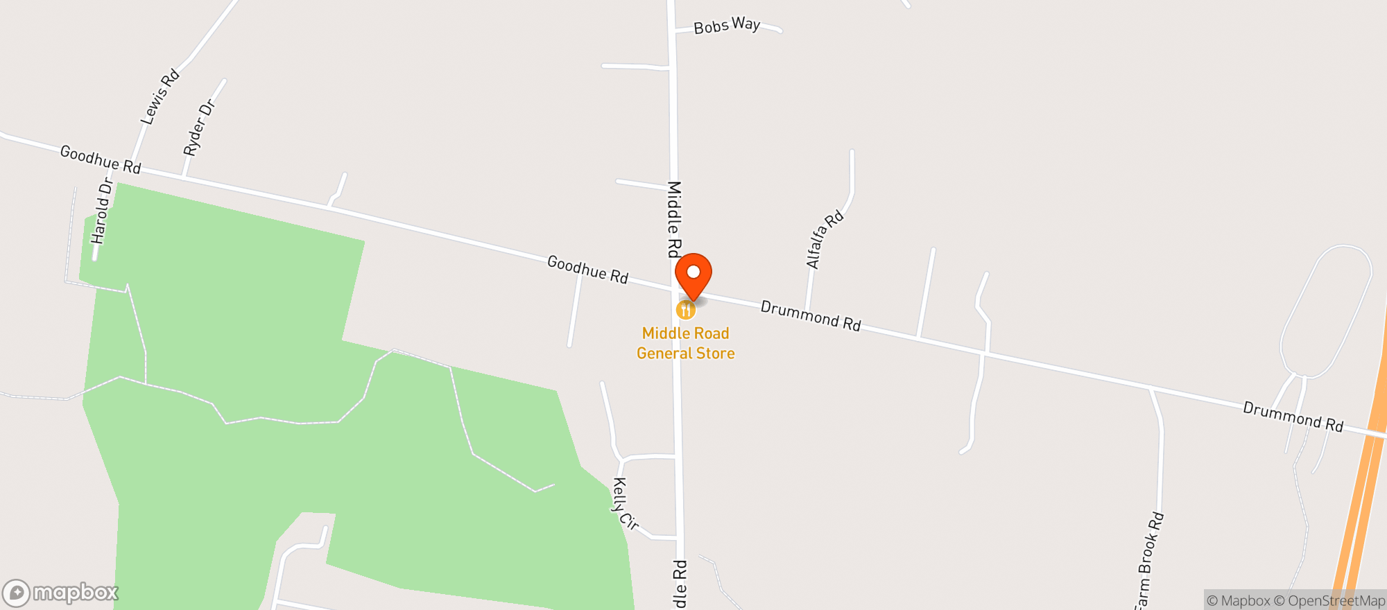 Map showing Middle Road General