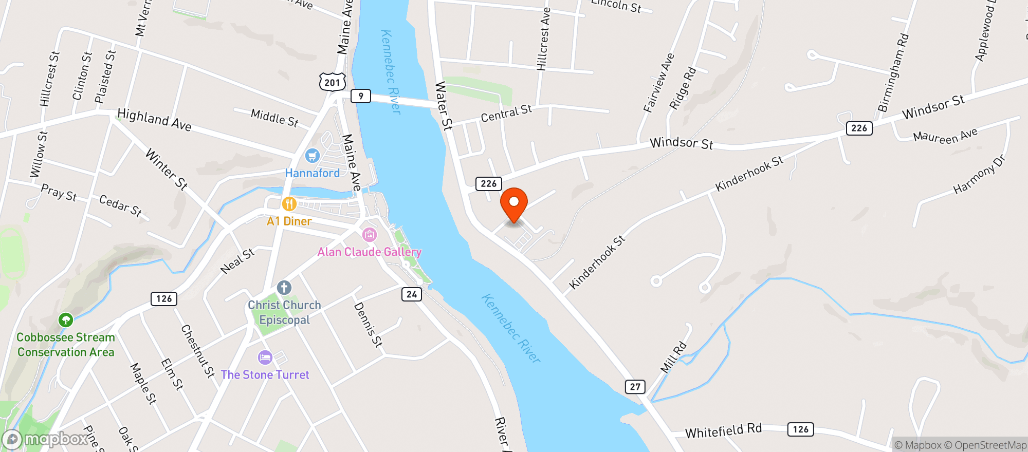 Map showing Goggins Iga - 11212