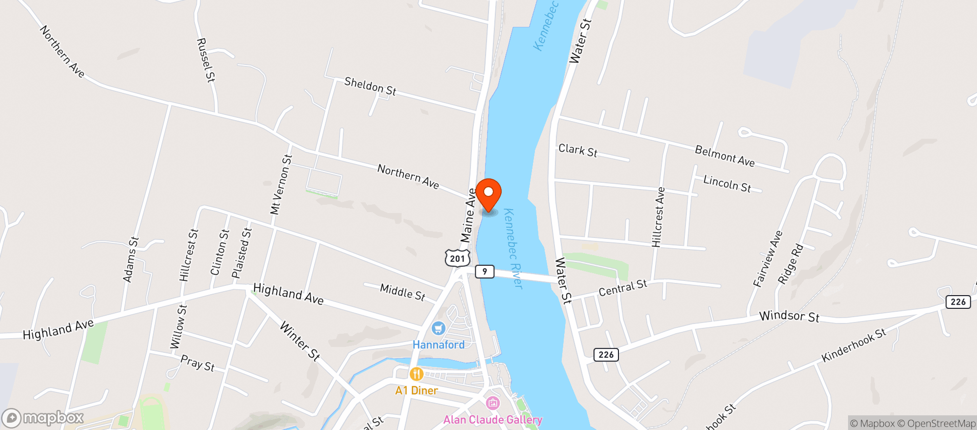 Map showing TIGER TOWN DISC BEV (MR)