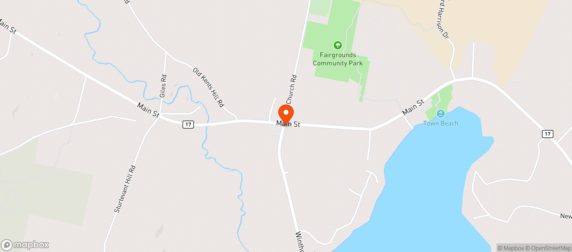 Map showing Readfield Family Market