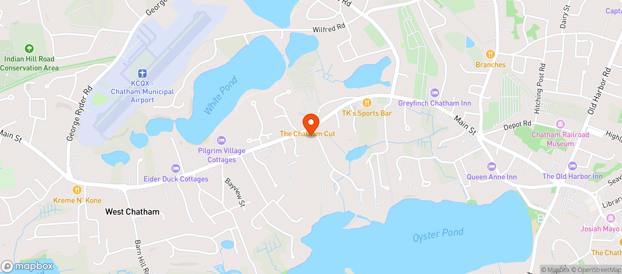 Map showing Chatham Liquor Locker