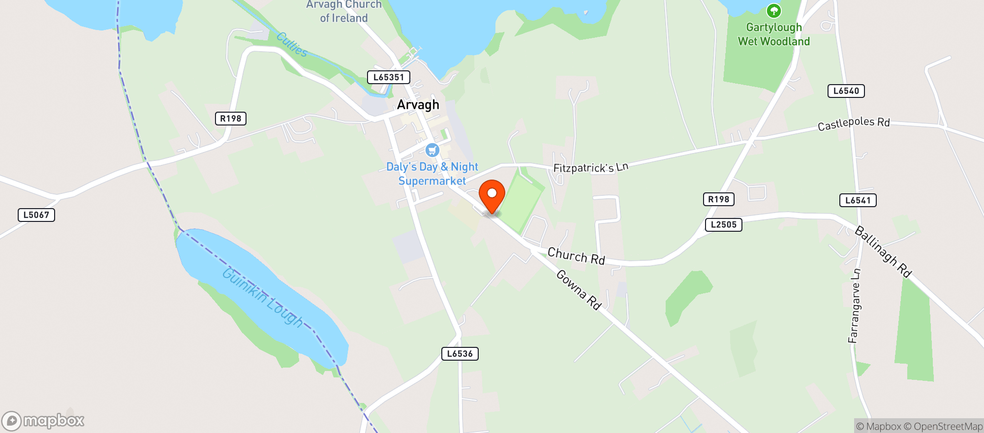 Map showing Dunnes Stores