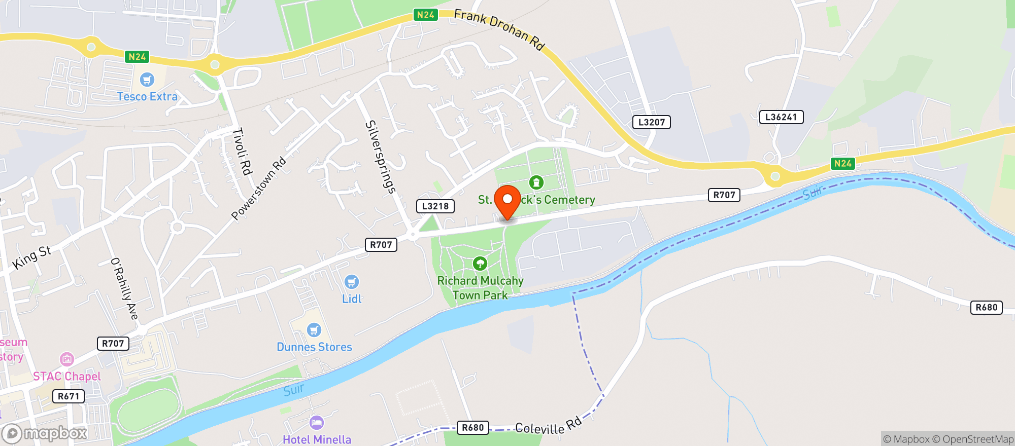 Map showing Dunnes Stores