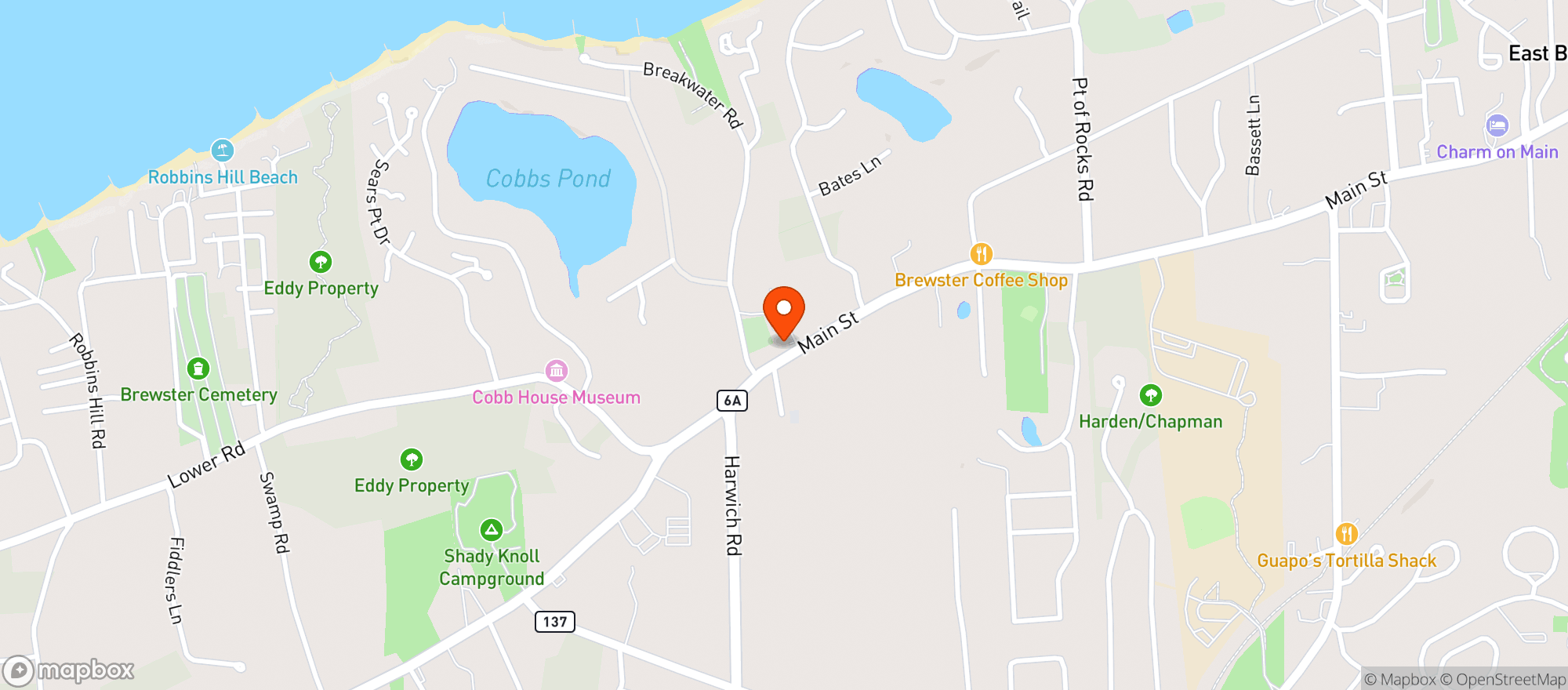 Map showing Woodshed