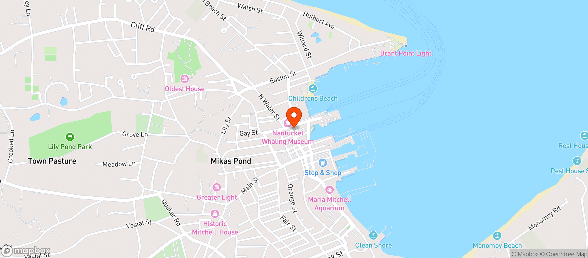 Map showing Rose & Crown Restaurant