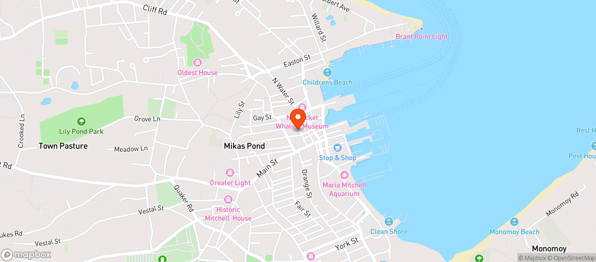Map showing Pearl And Boarding House