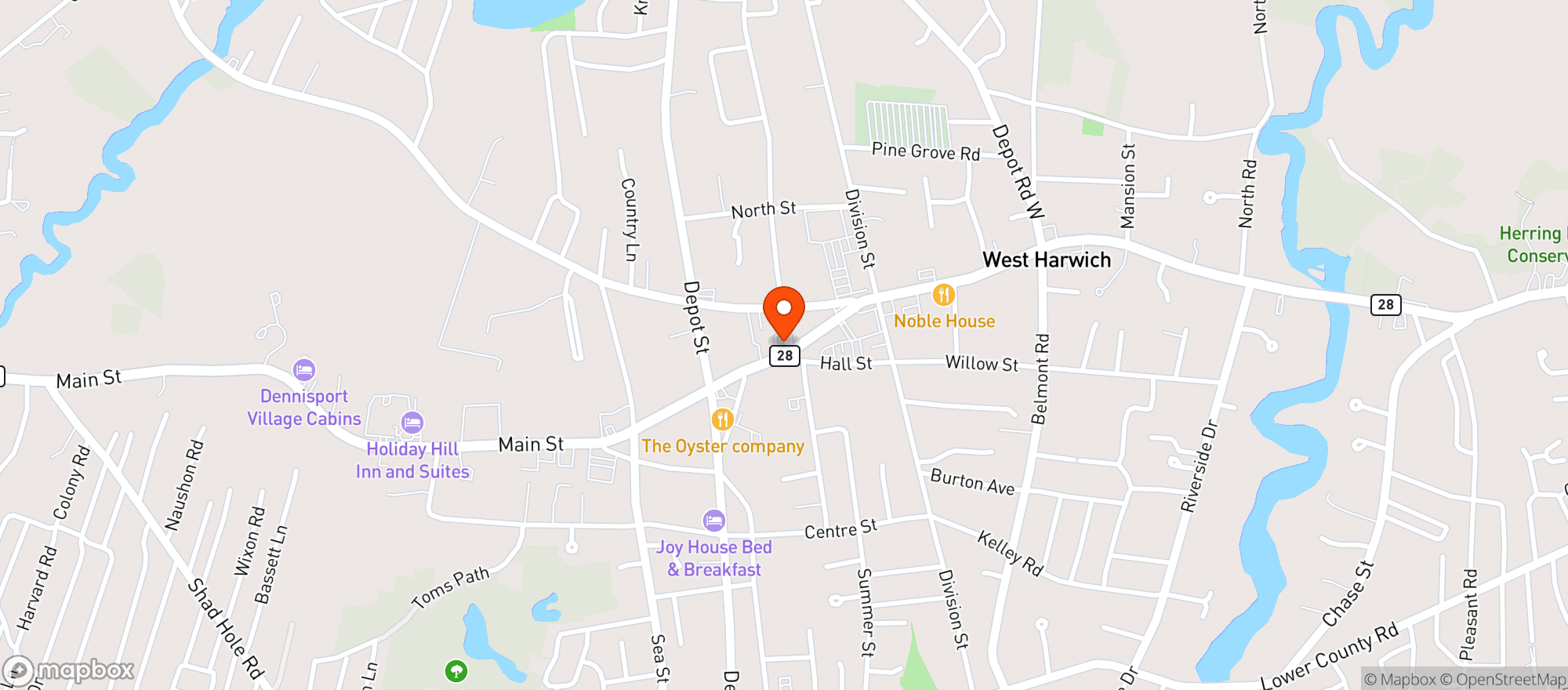 Map showing Rory`s Market