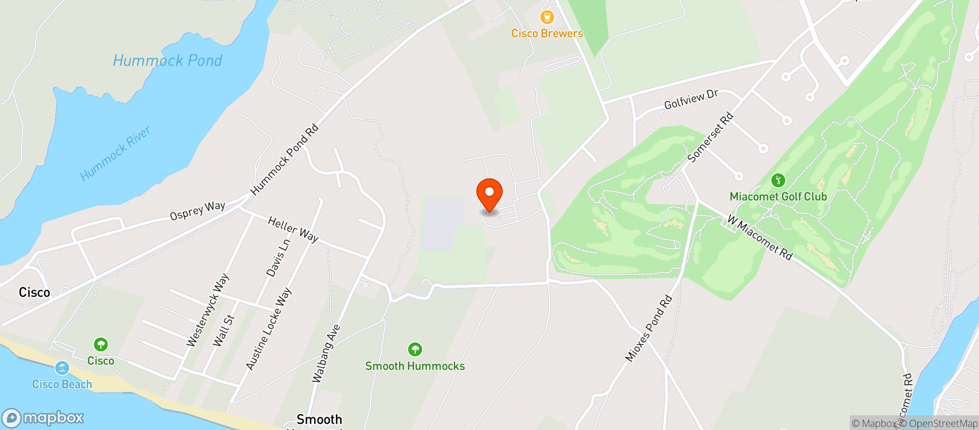 Map showing Bartletts Farm