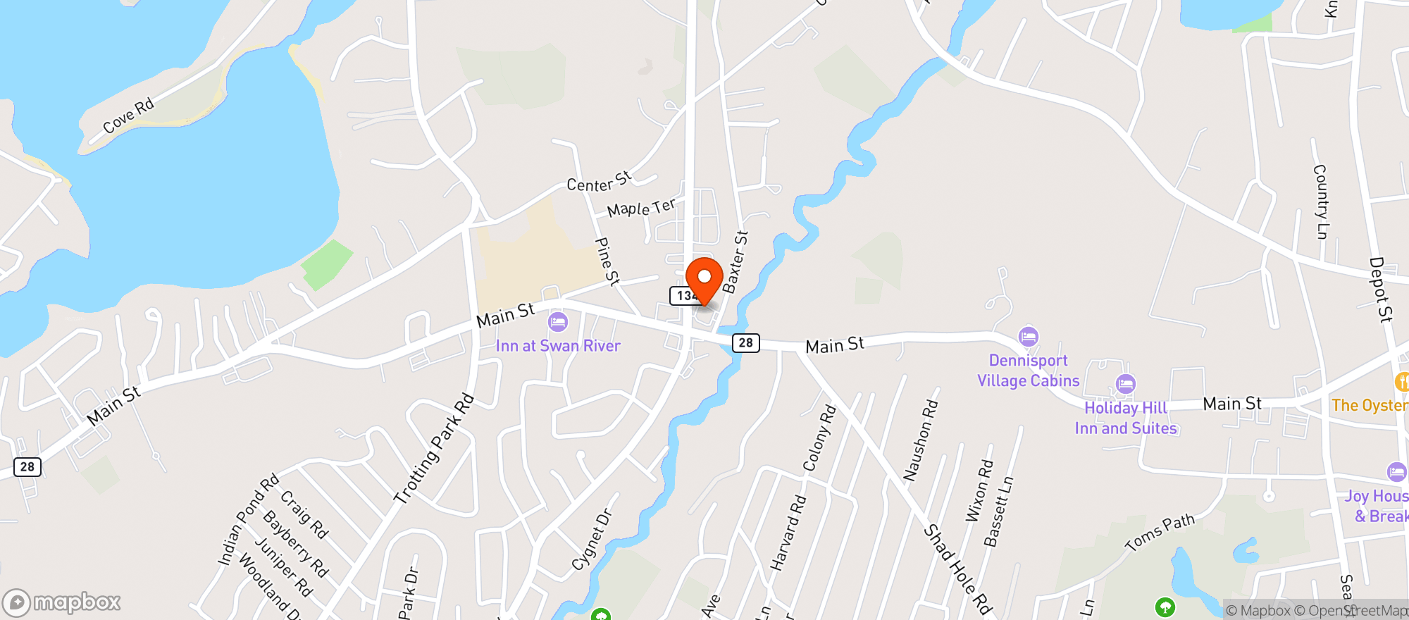 Map showing Swan River Liquors