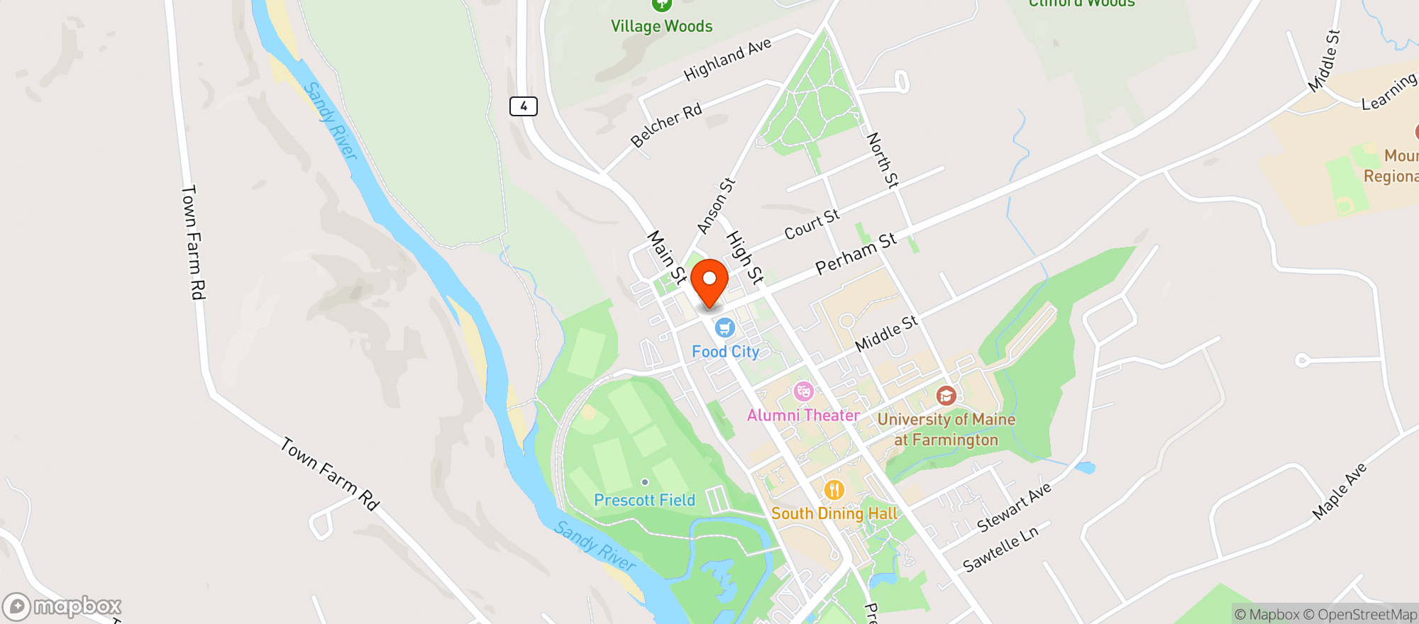 Map showing TUCKS ALE HOUSE