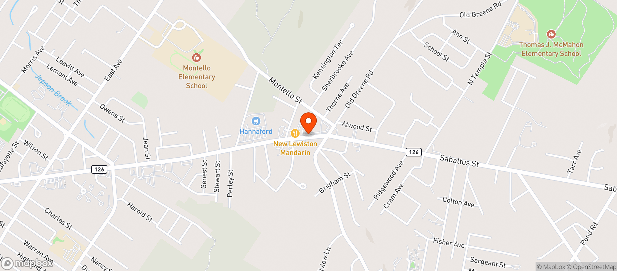 Map showing Roopers Beverage & Redemption
