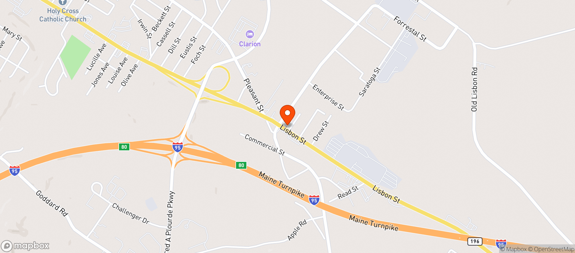 Map showing Chick A Dee Of Lewiston