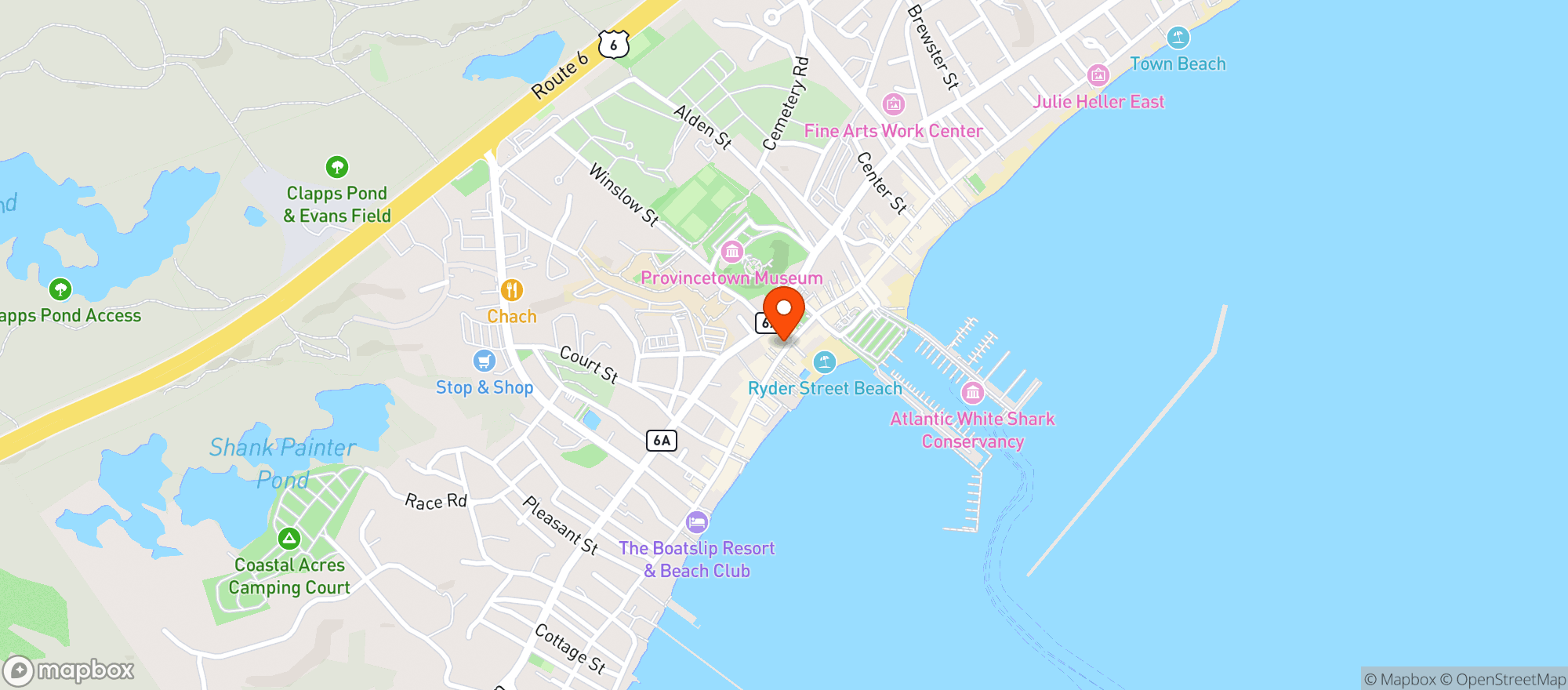 Map showing Big Vin's Liquors