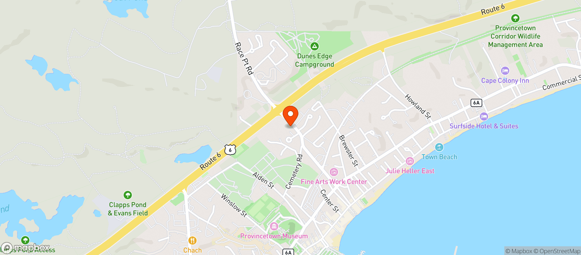 Map showing Yardarm Liquors, Inc