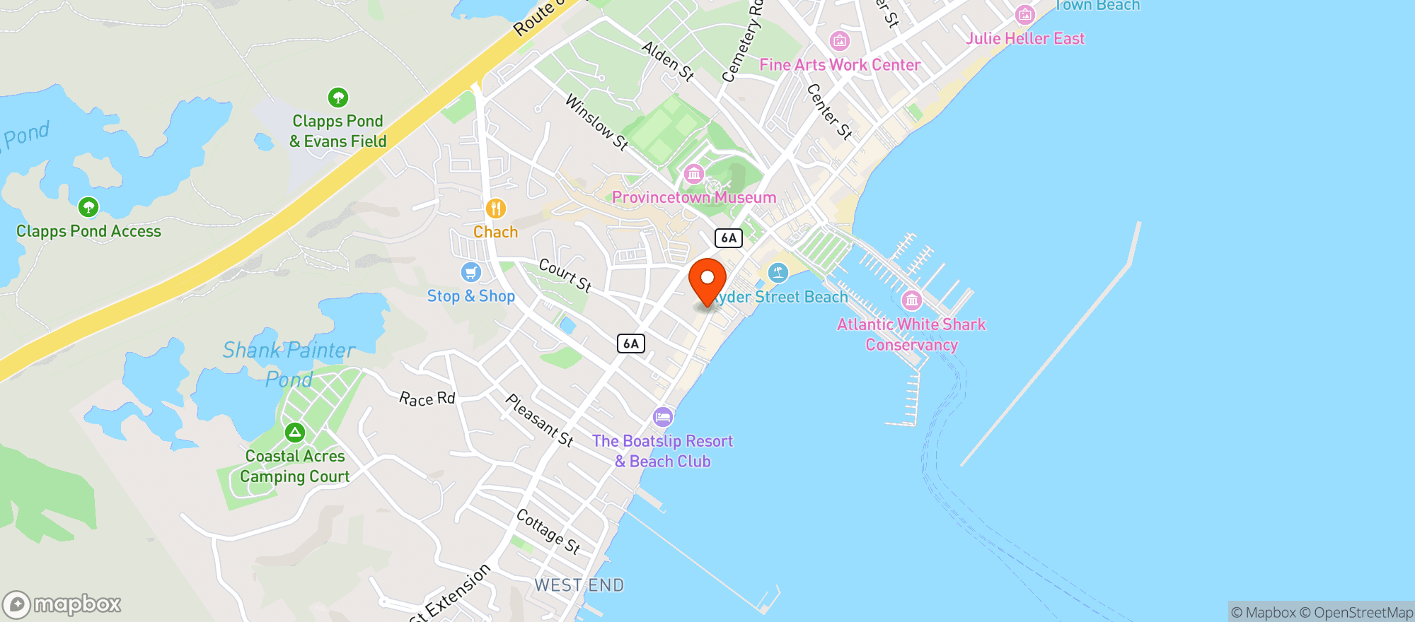 Map showing Grab N Go
