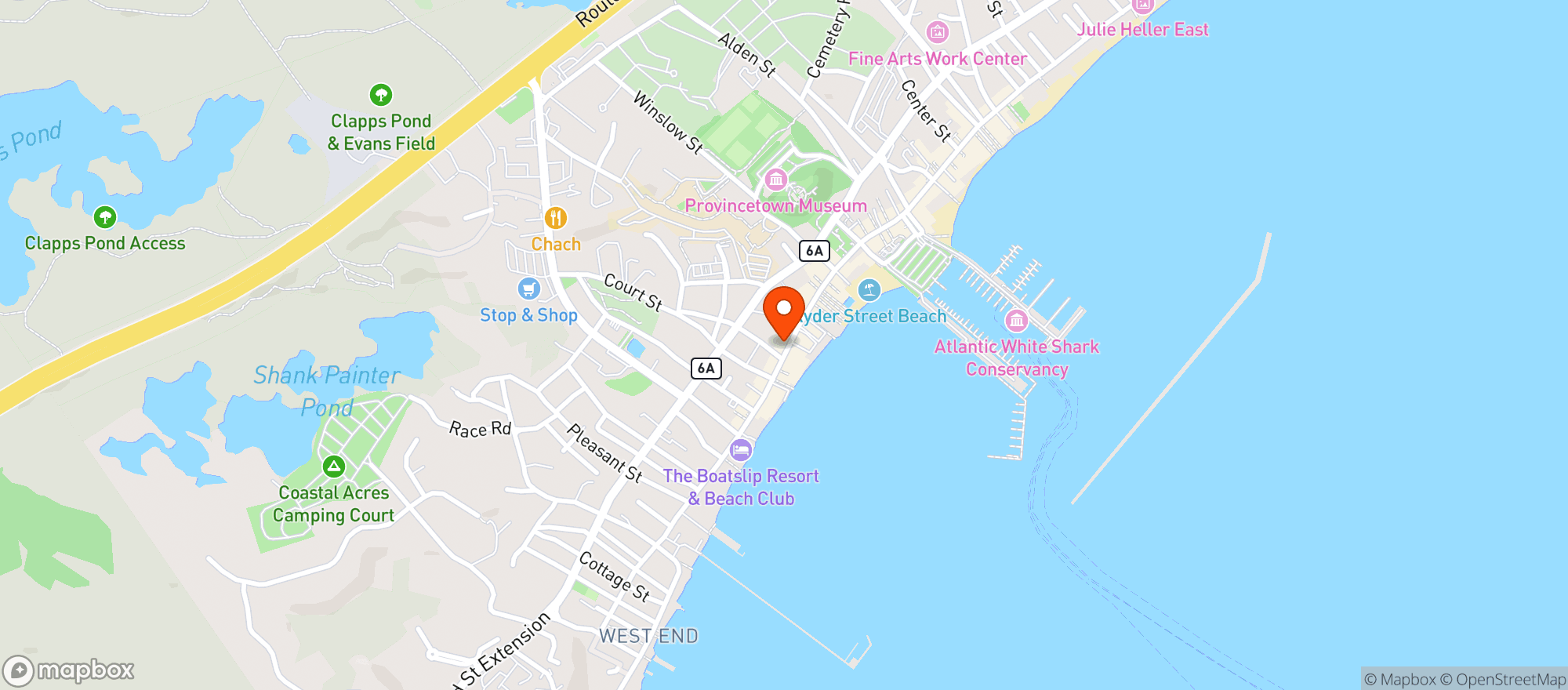 Map showing Noreast Beer Garden