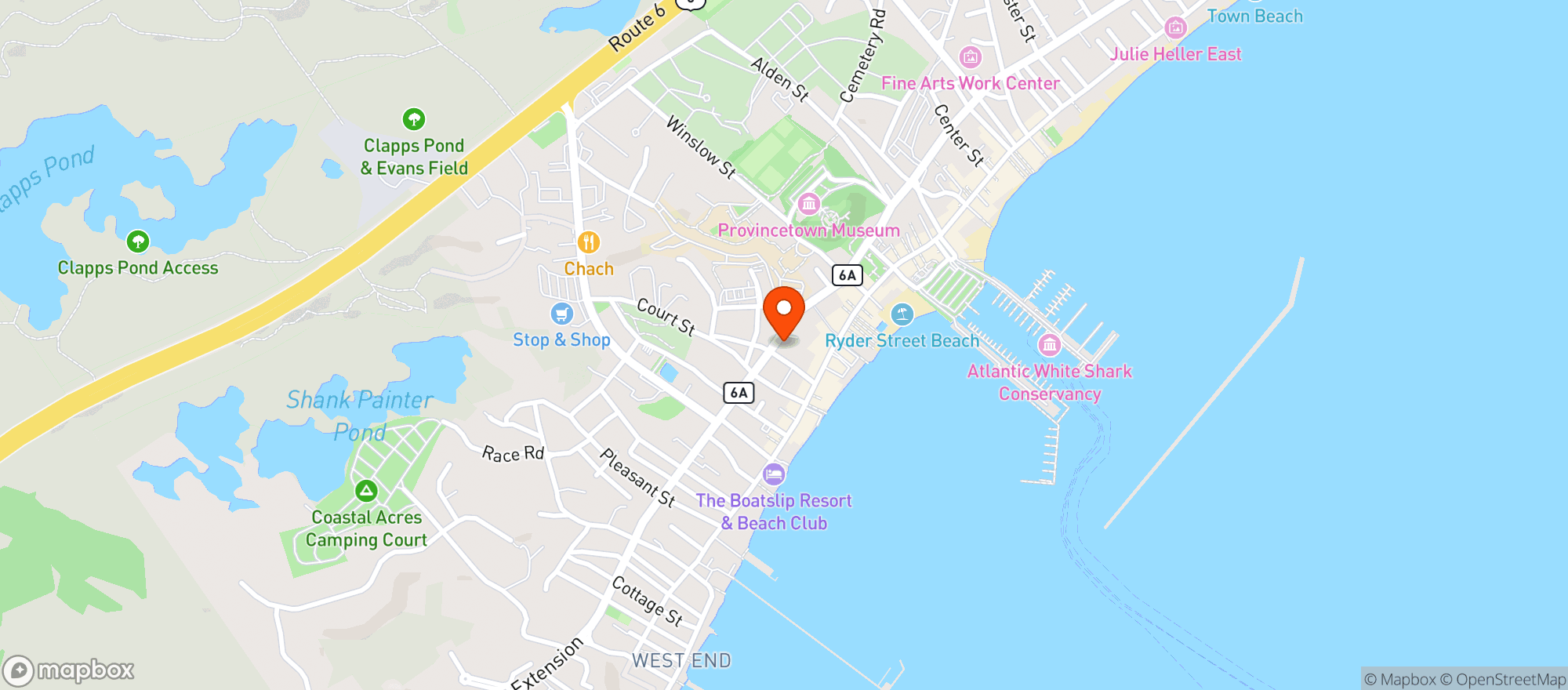 Map showing Gifford House