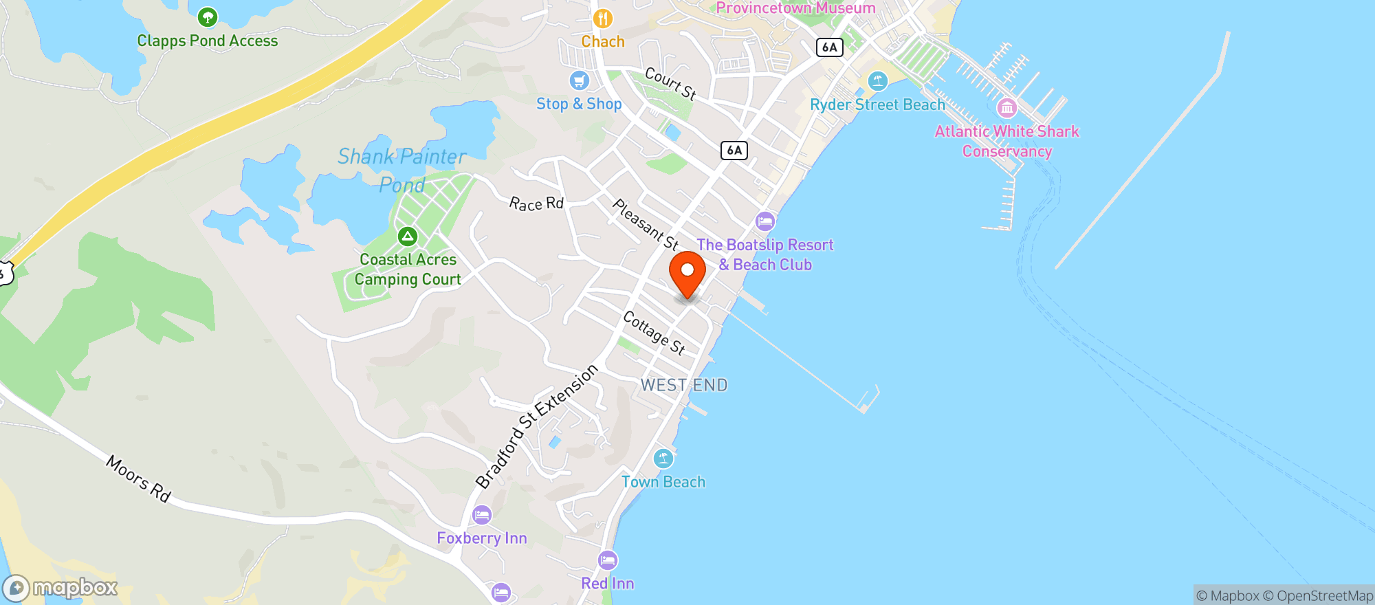 Map showing Perry's Wine & Spirits
