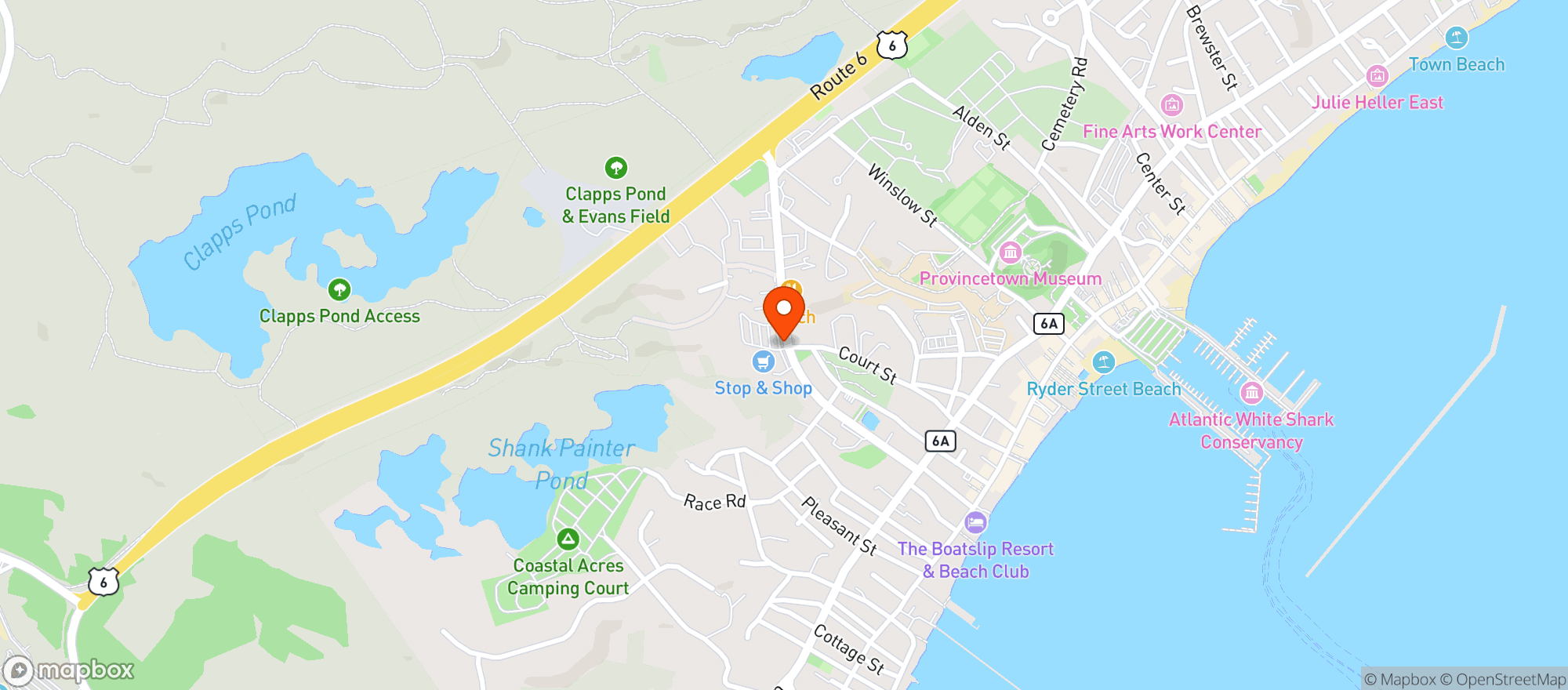 Map showing Stop & Shop - 2403 - Provincetown