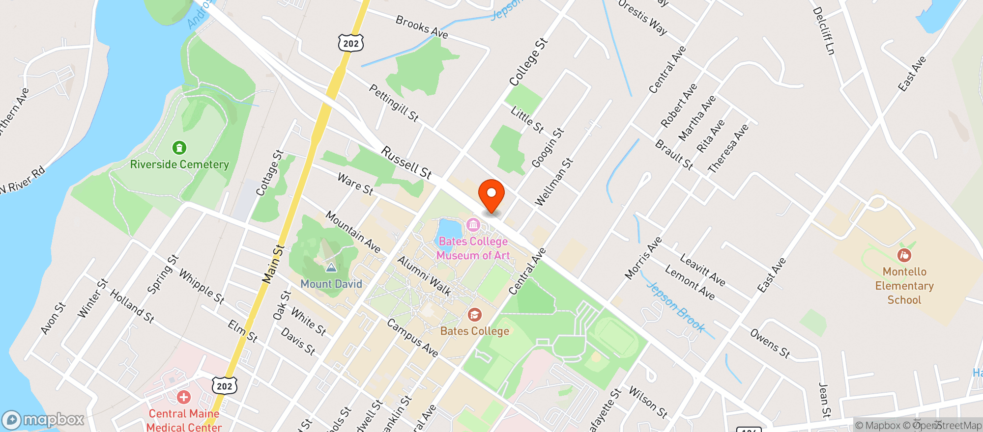 Map showing Kims Kitchen