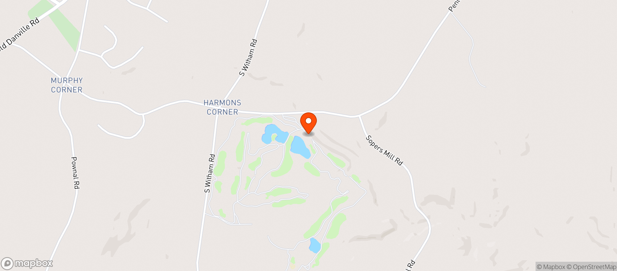 Map showing Fox Ridge Golf Course