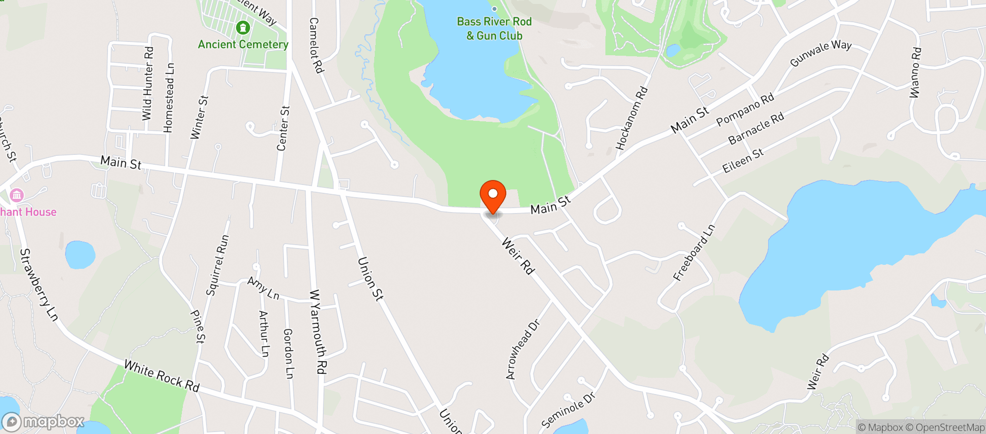Map showing Cape Flats Pizza
