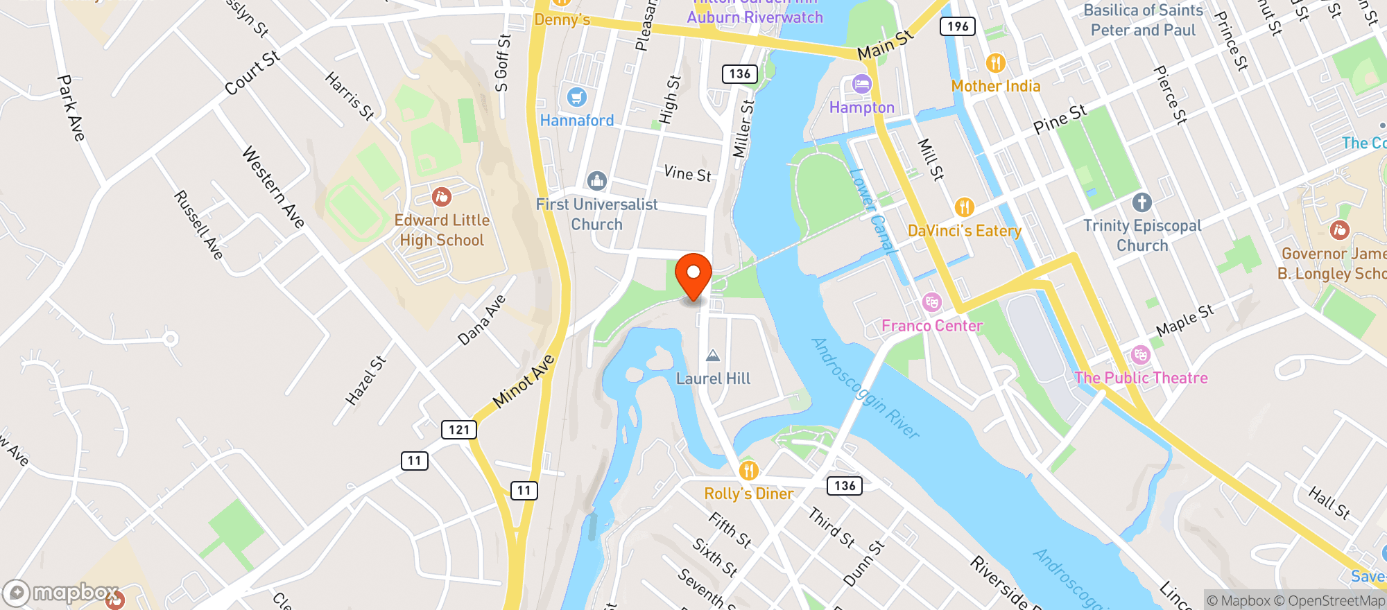 Map showing Lighthouse Disc Liquor