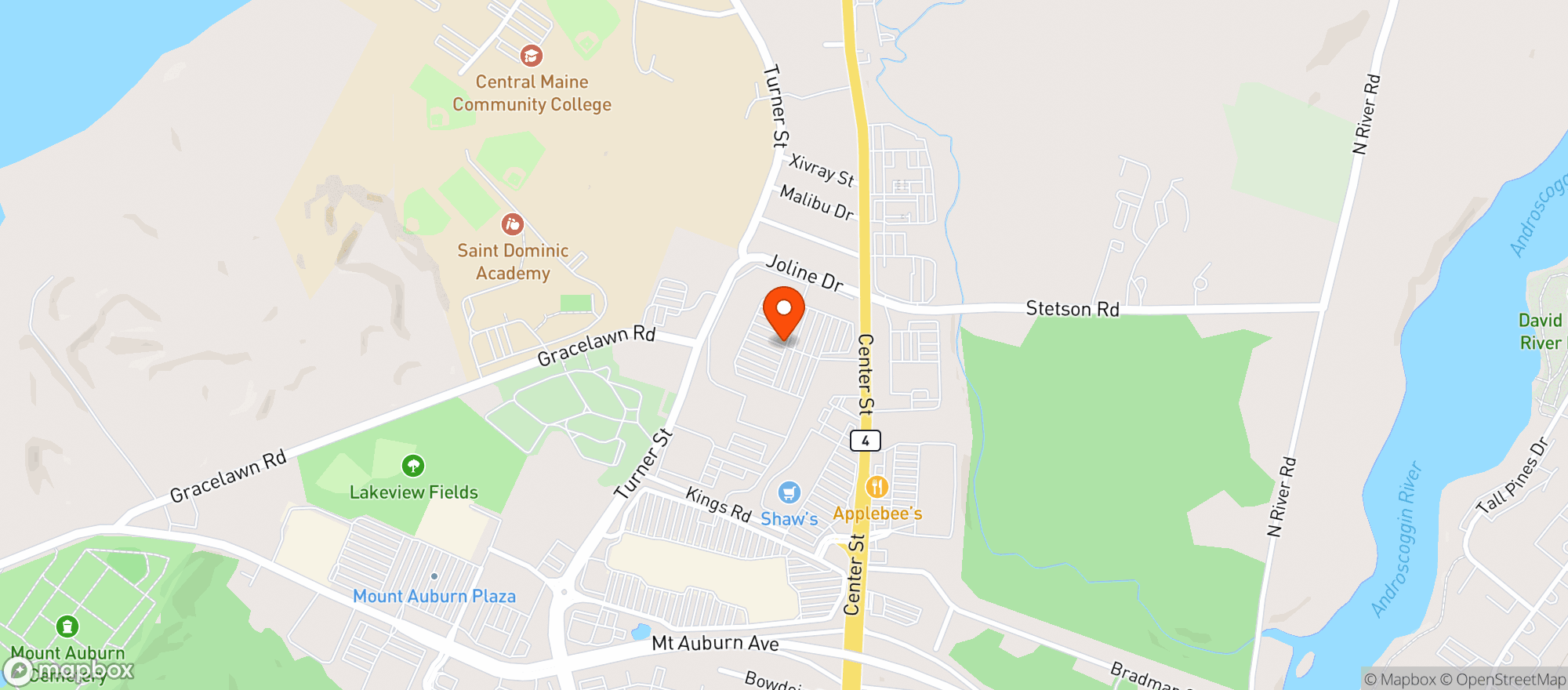 Map showing Otto Pizza