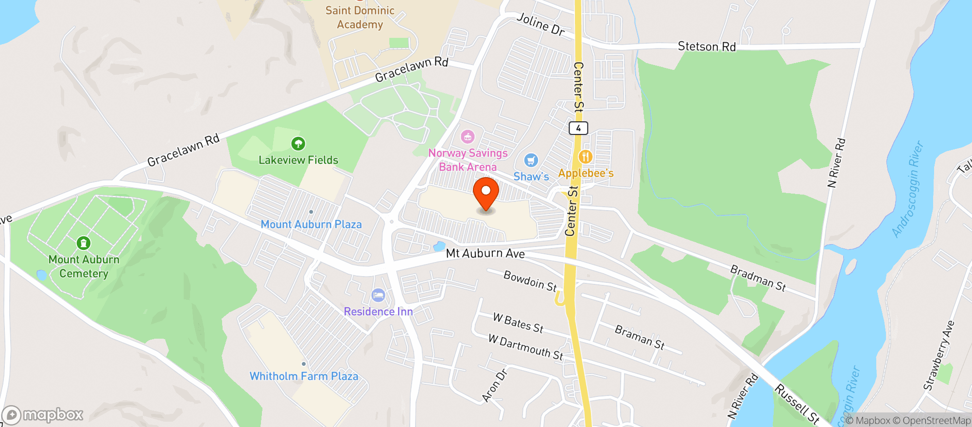 Map showing Gnc
