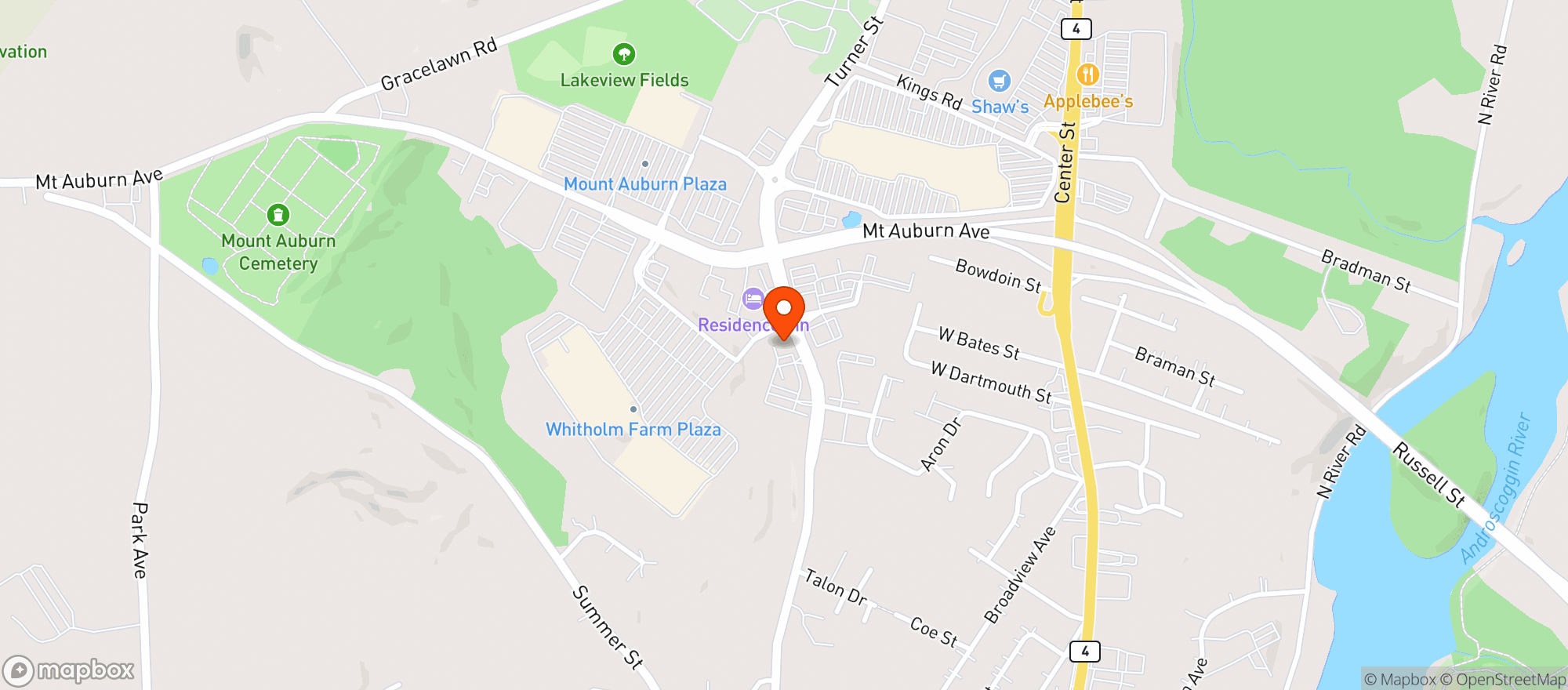 Map showing Buffalo Wild Wings Gril #3584