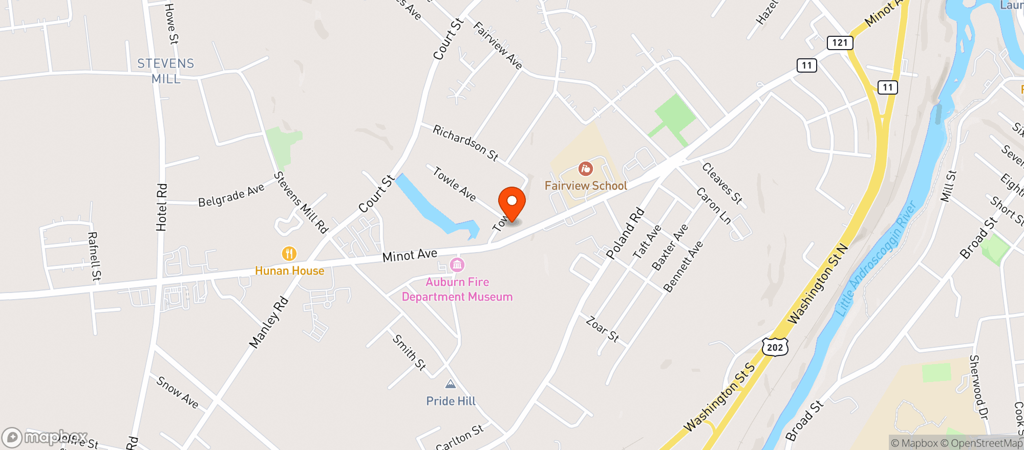 Map showing Rooper S / Auburn-minot