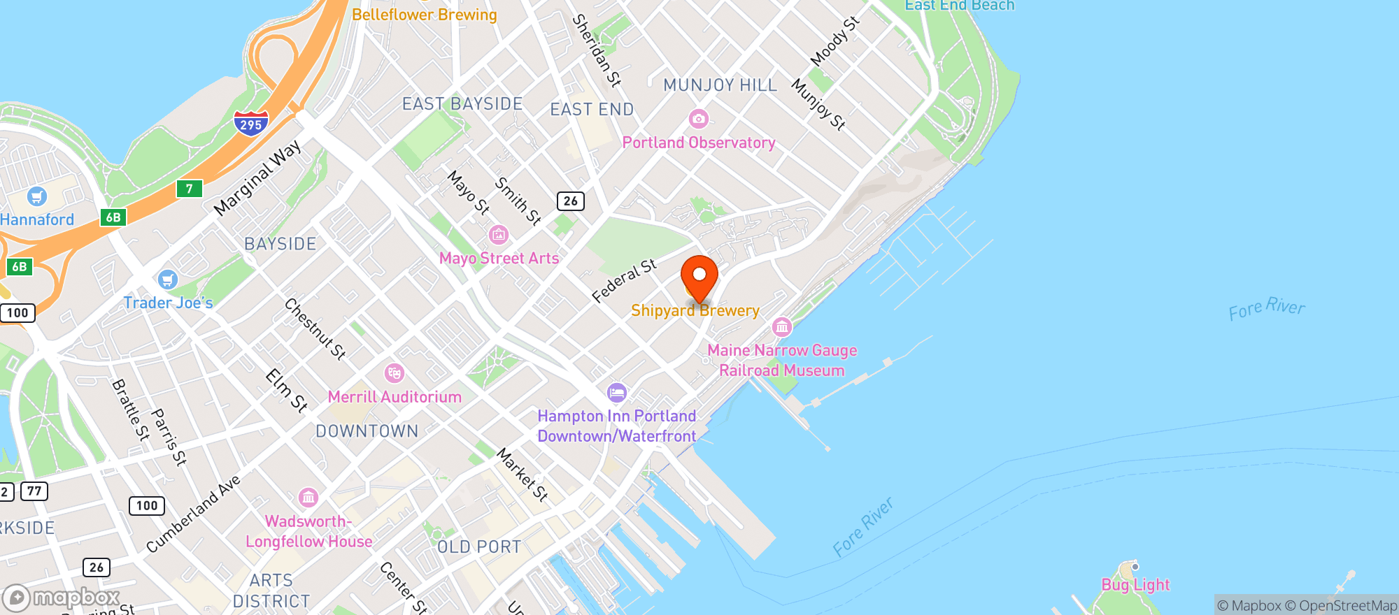 Map showing Residence Inn #pwmdt